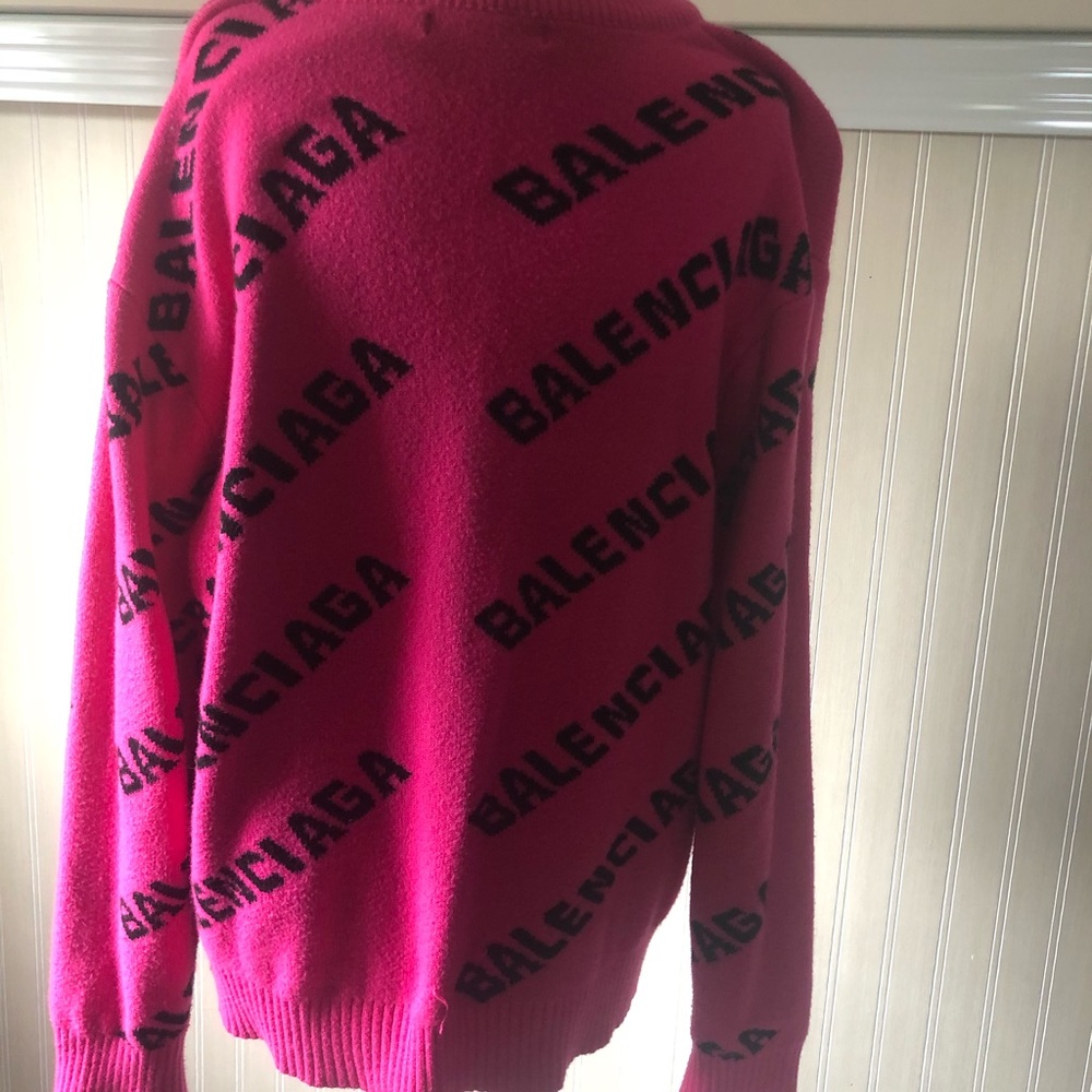 Pink Balenciaga sweater